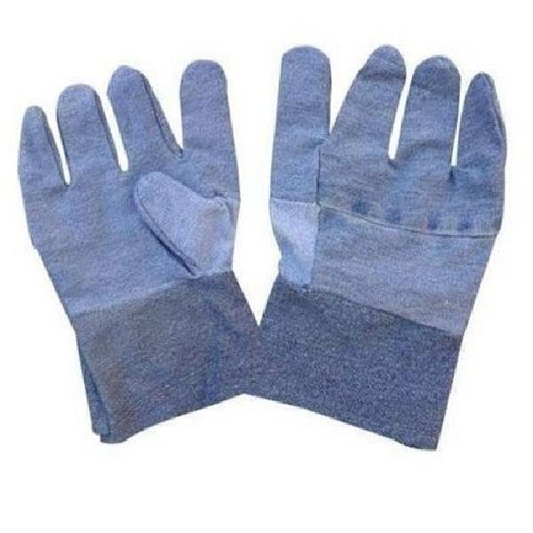 Denim Blue Jeans Fabrics Hand Gloves