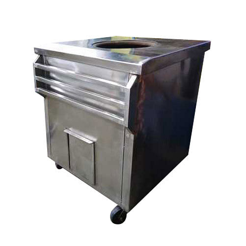 1 Burner Stainless Steel Tandoor Bhatti, For Hotel, Shape: Square