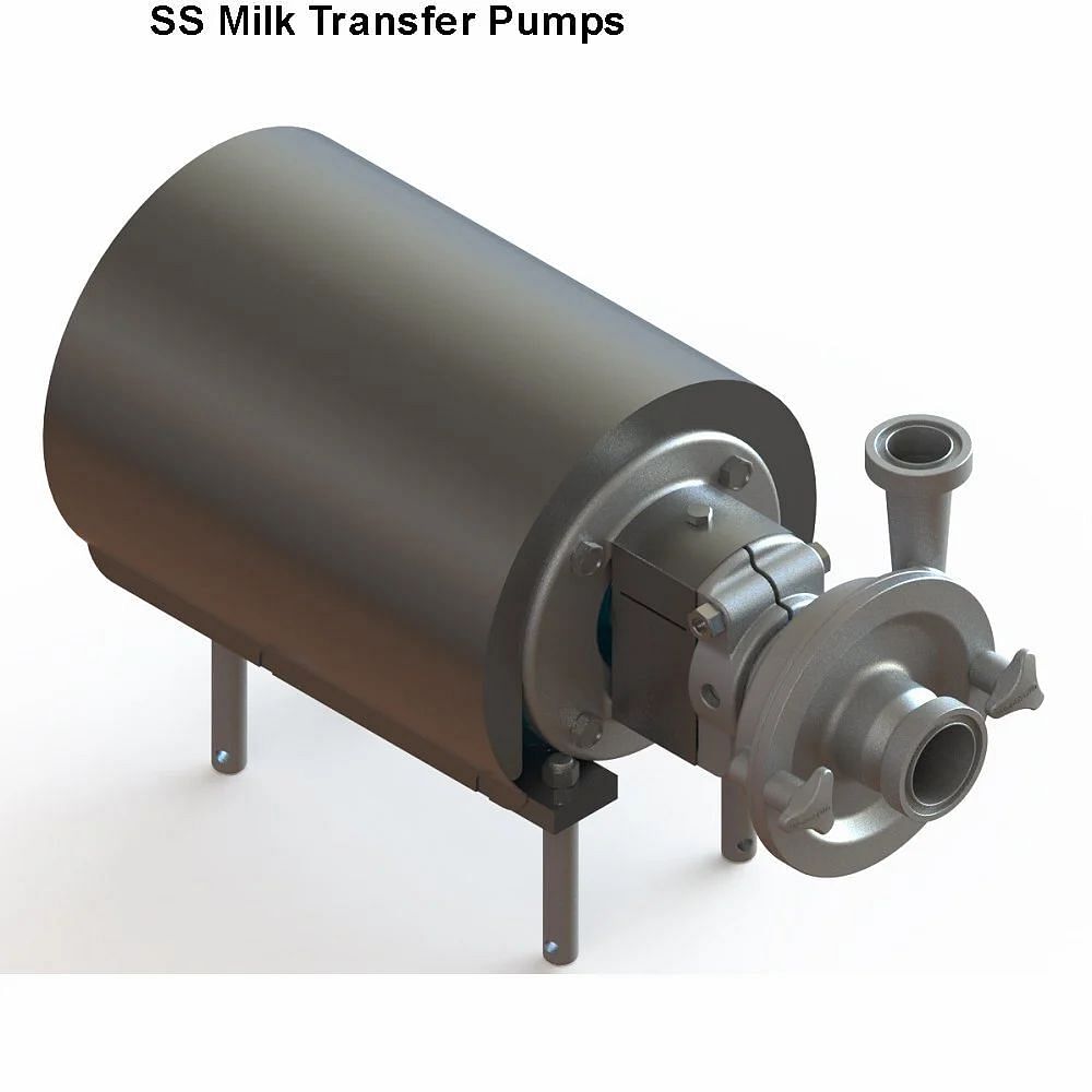 1 HP SS Milk Transfer Pumps, Capacity: 10000 litres/hr