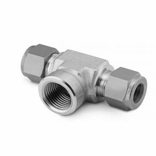 1 inch Straight SS Female Tee, For Plumbing Pipe