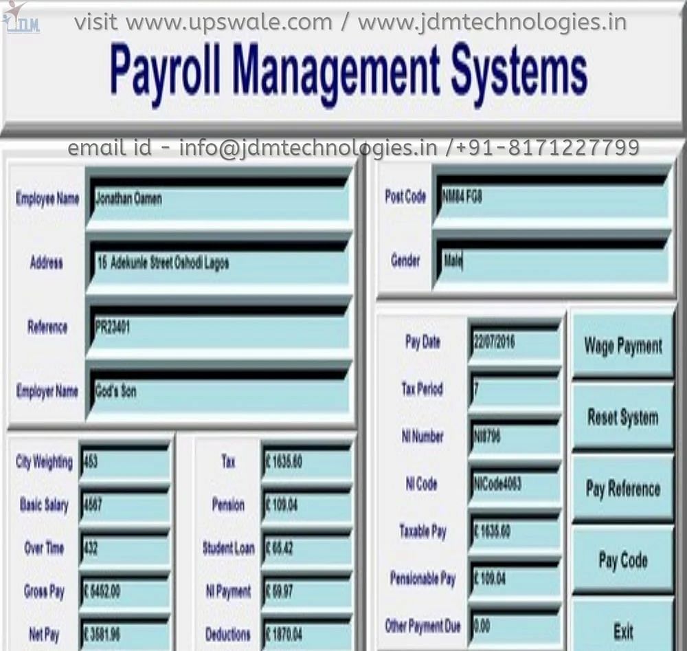 1 Week Pay Roll Management System