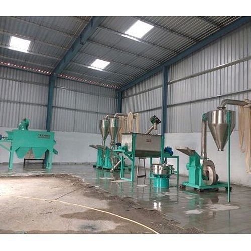 10 HP Automatic Spice Processing Plant., Blower Pulverizer, 1 Ton Per Day