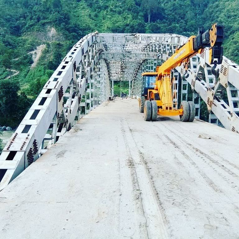 100 Meter Steel Arch Girder Bridge