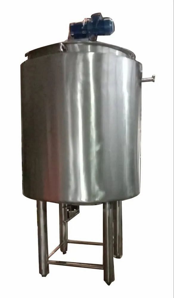 1000 Litre Stainless Steel Liquid Mixing Tank, Automation Grade: Semi-Automatic