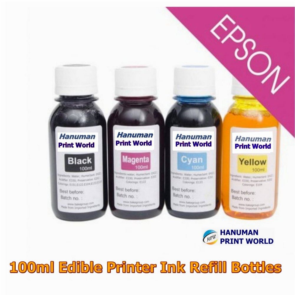 100ml Edible Printer Ink Refill Bottles