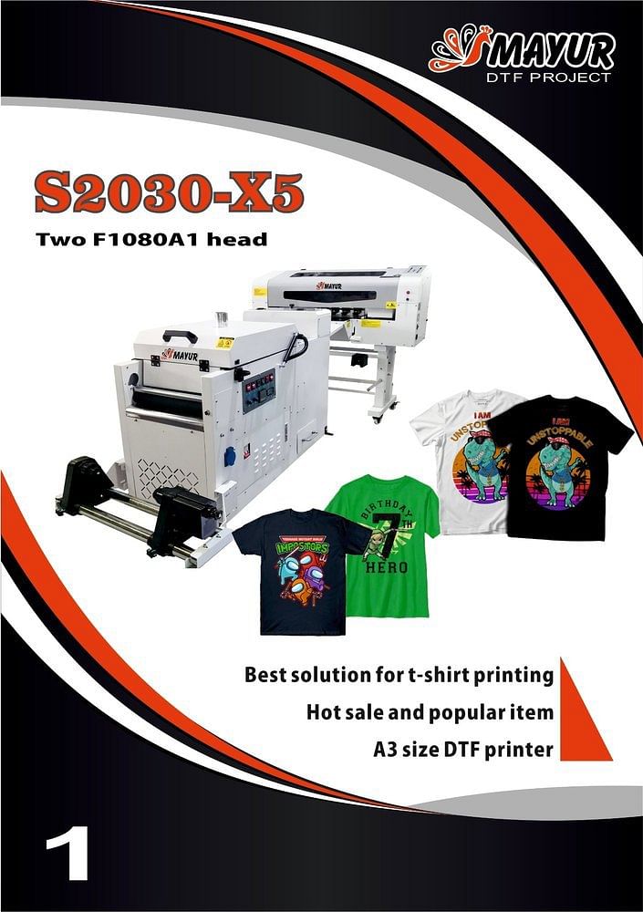 1080 Dpi Color Coated Direct To Film Printer S2030-X5, Model Name/Number: VM-S2030-X5, 220V