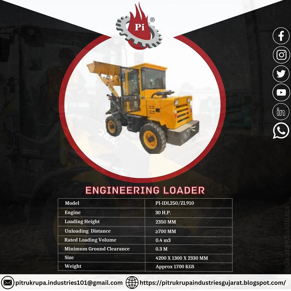 11000 Kg Engineering Loader Idl250, Loader Bucket Capacity: 1.0 cum