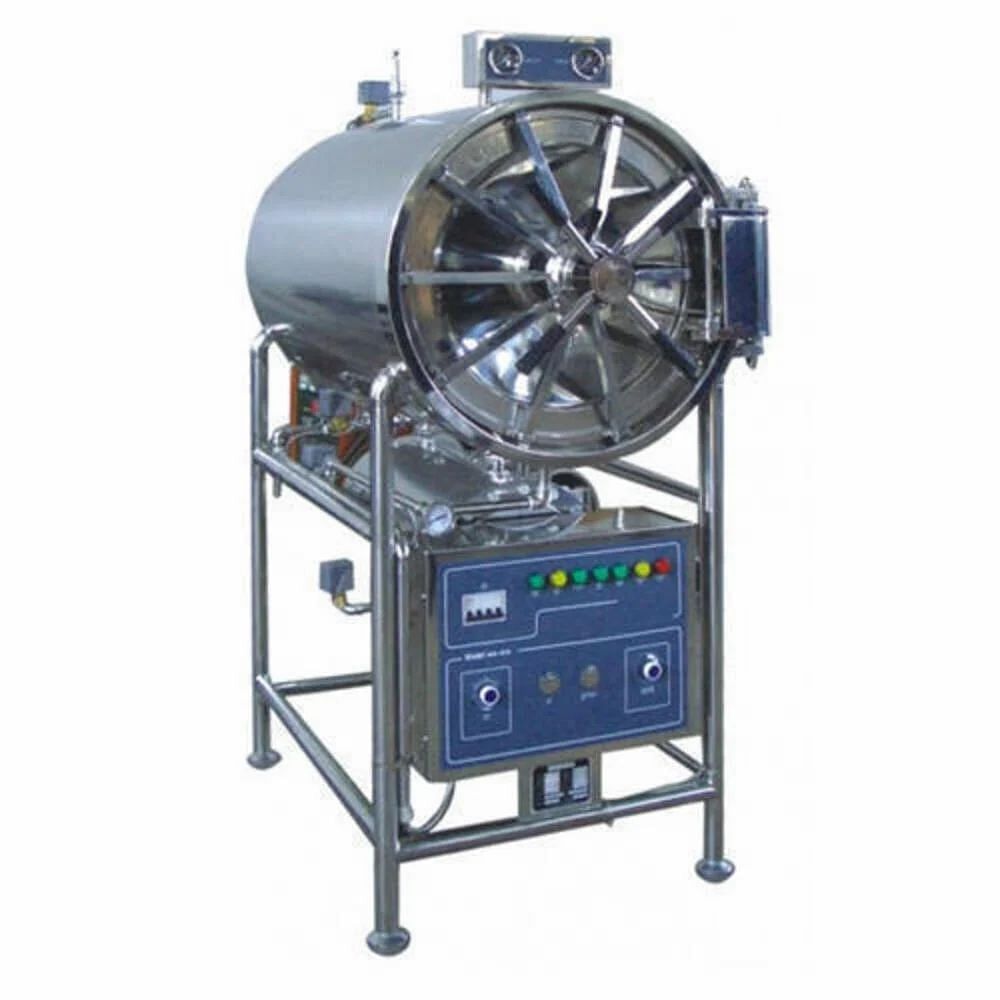 121 Degree Celsius 15-20 Psi Horizontal Autoclave/Horizontal High Pressure Steam Sterilizer, Warranty: 1 Year, 2 KW