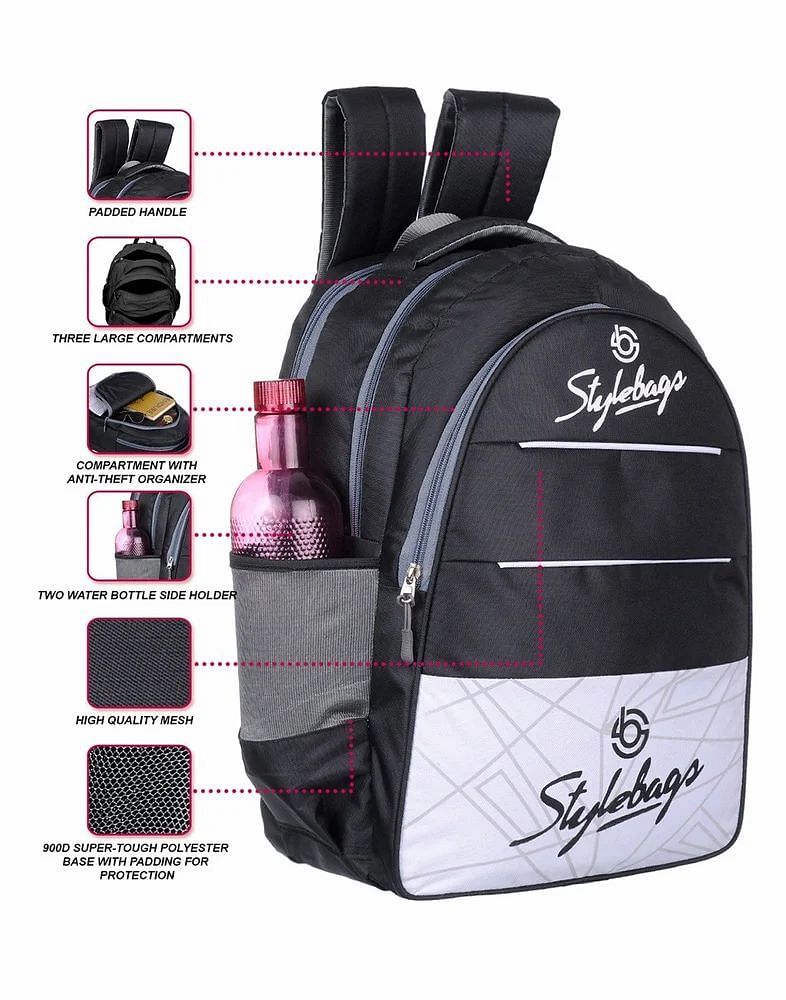 12L Black Stylebag Polyester School Bag