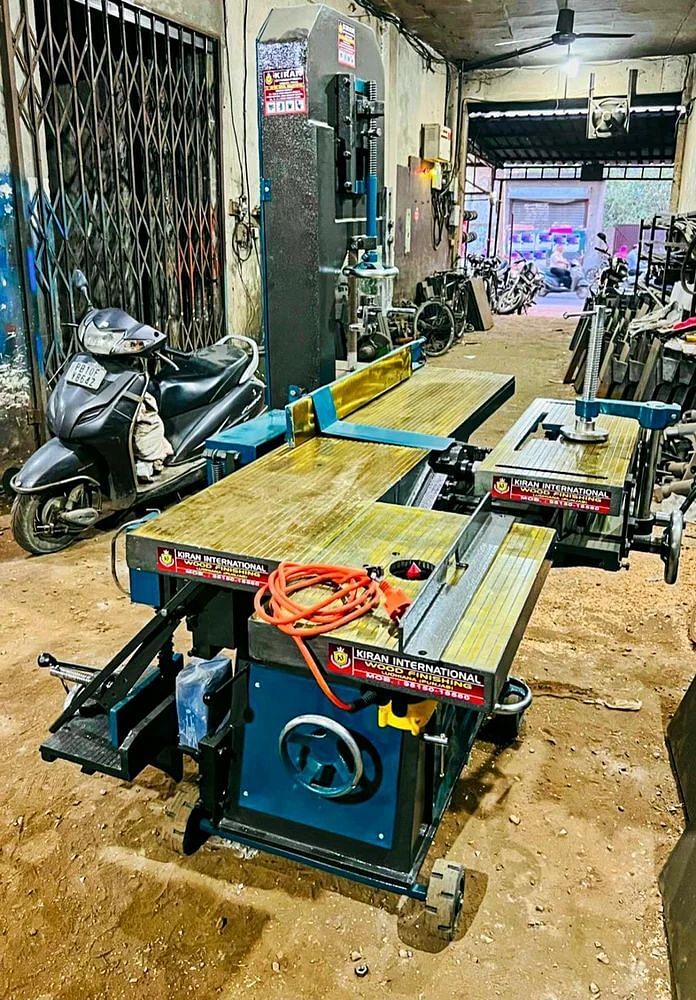 13 Inch Planner Machine Attached Bandsaw , Chain Mortiser And  Router With 3hp Single Phase Motor