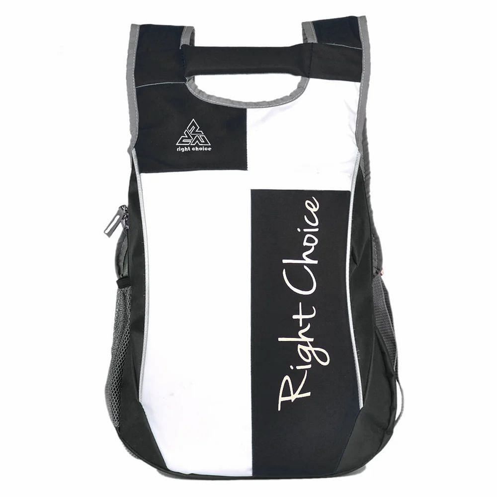 14L Black Right Choice Polyester College Bag, Capacity: 25