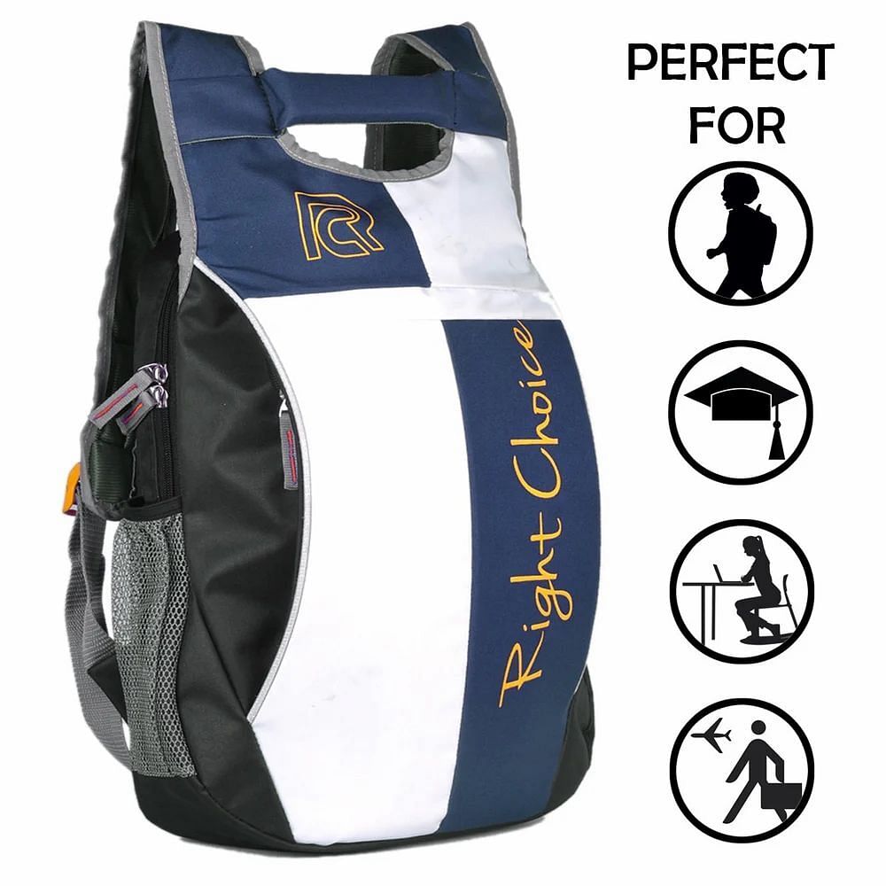 14L Blue Right Choice Polyester College Bag, Capacity: 25 L