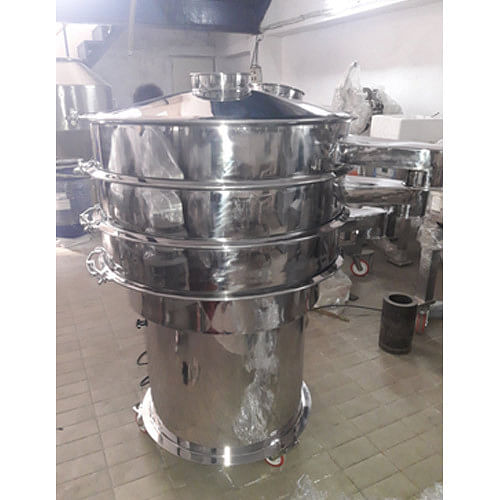 1.5 HP Circular Stainless Steel Vibro Sifter, For Industrial, Capacity: 90 kg/Hr