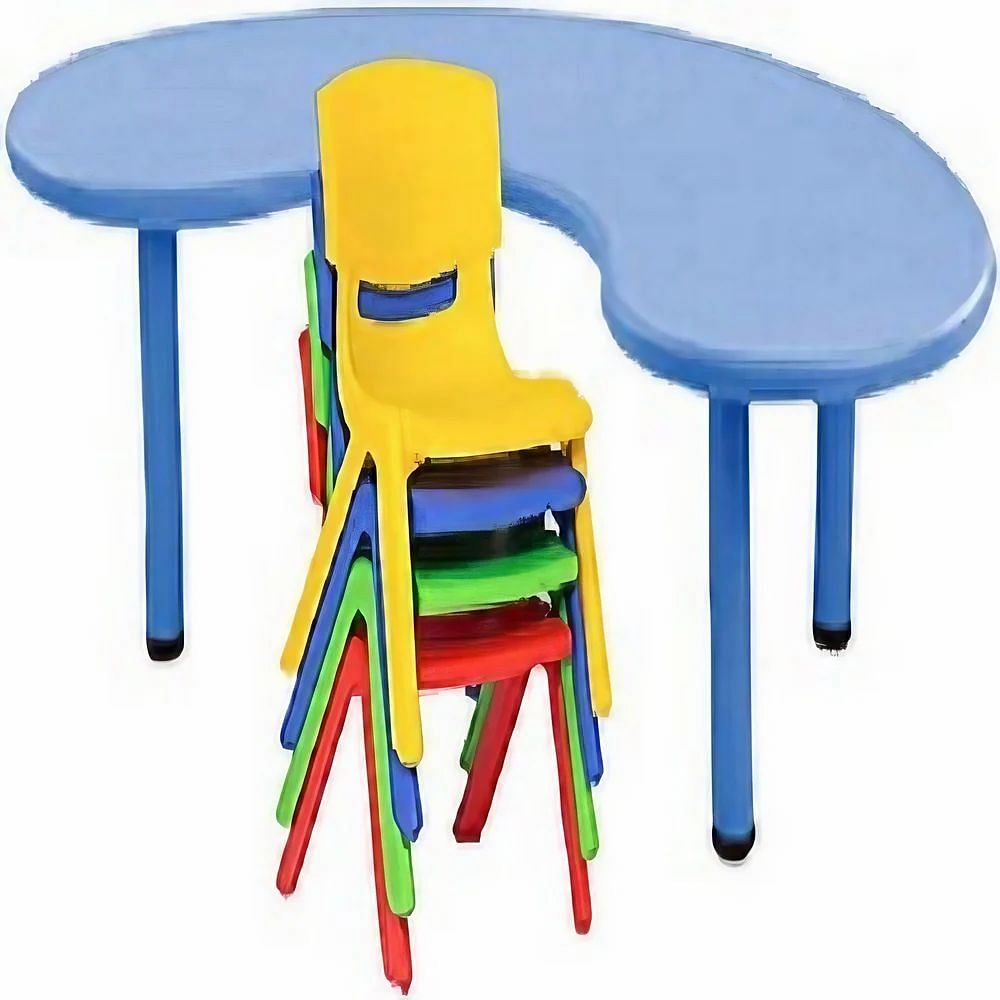 15 kg 5ft X 3ft X 2.5ft Kids Round Table With 6 Chairs