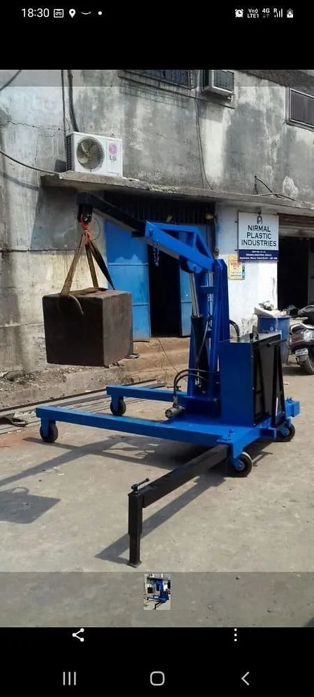 1.5 Tons Electric Battery Floor Crane, Max Height: 10 feet, Capacity: 1 ton