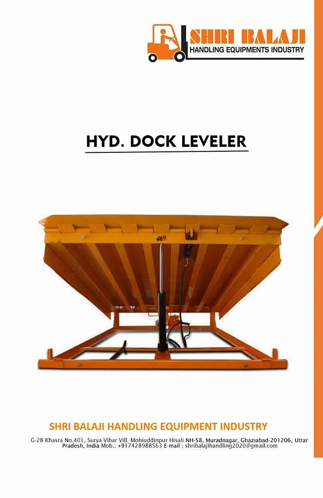 15 Tons Hydraulic Dock Leveler, Mild Steel