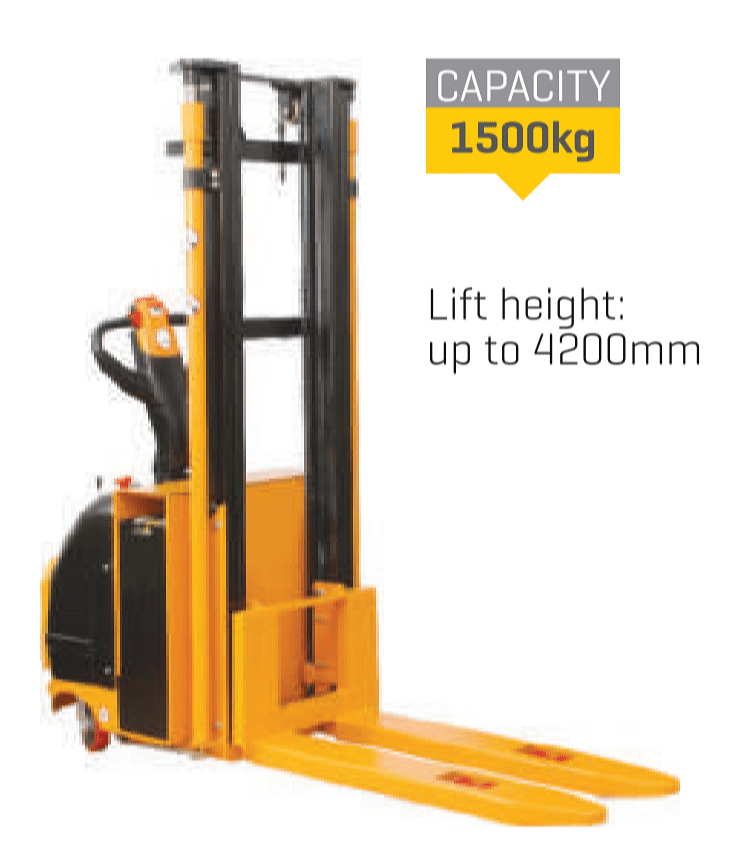 1500 Battery Used Electric Stacker, For Material handling