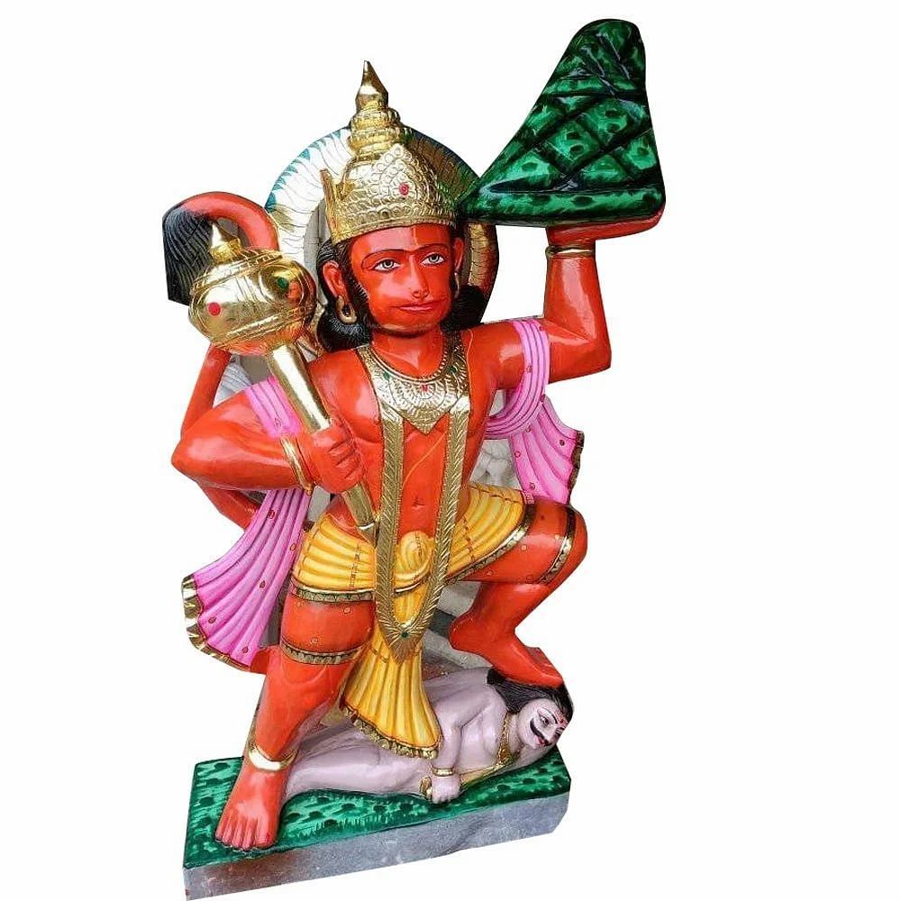 16 Inch Marble Hanuman Statue, Temple