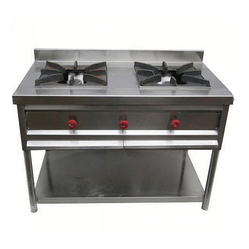 2 Burners LPG SS Two Burner Indian Range(Gas Range)