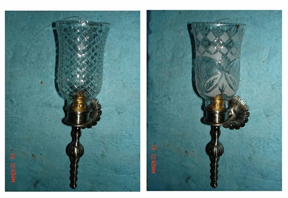 2 Down Glass wall light, For Home, 220