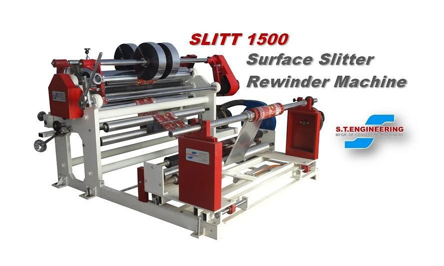 2 Kw 50 Hz Duplex Surface Slitter Rewinding Machine