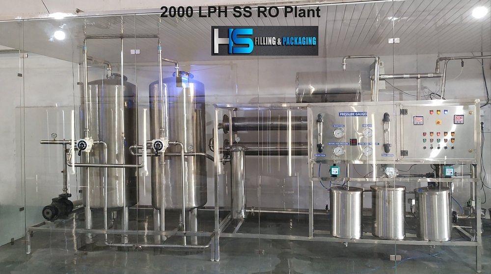 2000 LPH SS RO Plant