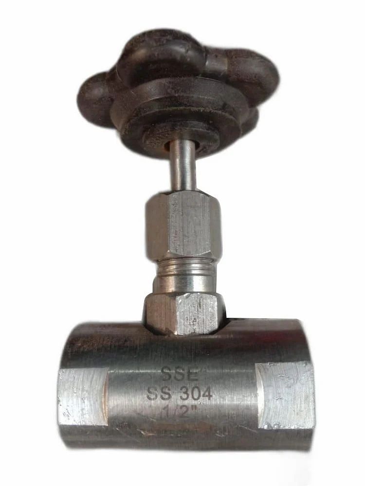 2000 Psi Stainless Steel Needle Valve, Valve Size: 1/2 inch