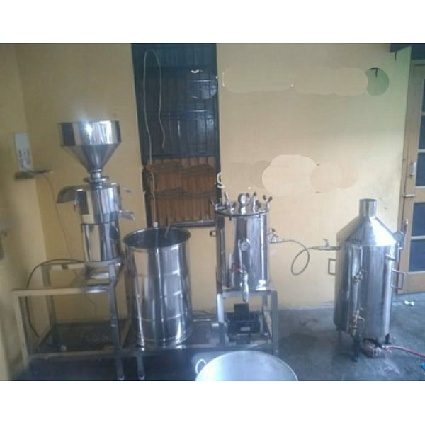 Stainless Steel Soya Milk Making Machine, 3 Hp, Capacity: 100 Lph