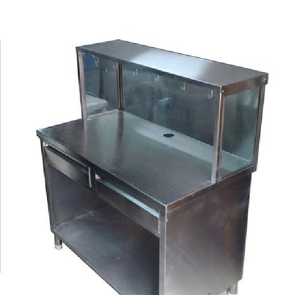 Stainless Steel (Body) Catering Chat Service Counter