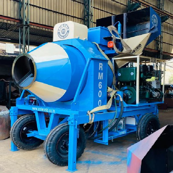 Rm800D Diesel Reversible Drum Mixer, For Construction, Drum Capacity: 500 L