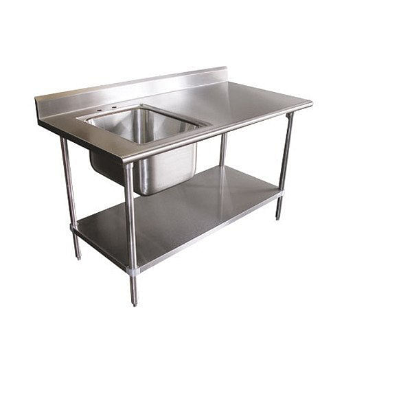 Steel Work Table With Sink