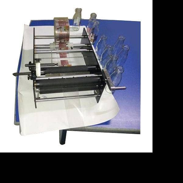 Manual sticker labelling machine