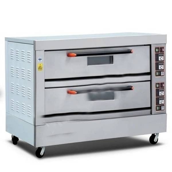 Double Deck Six Tray Electric Deck Oven