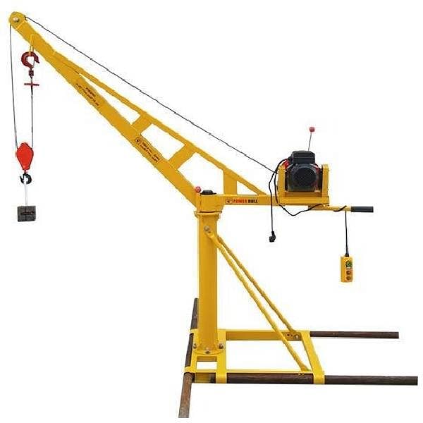 Yellow mini crane