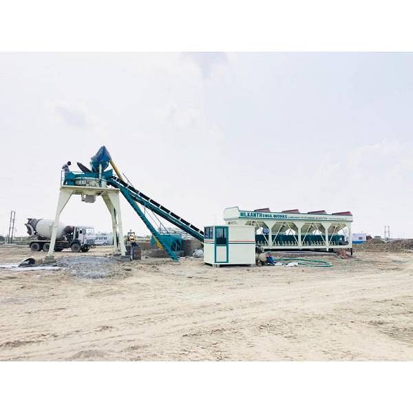 Stationary Concrete Batching Plant – Pan Mixer 30 m³/h