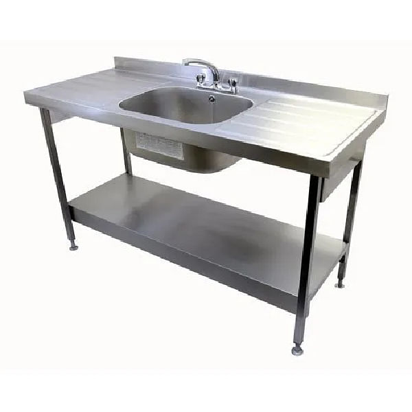 Stainless Steel Single Sink With Table