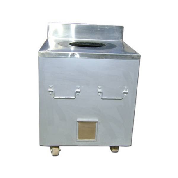 Steel Square Tandoor with Stainless Steel Top