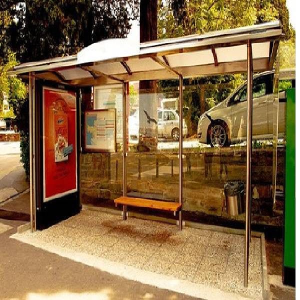 Modern Bus Stop Shelter