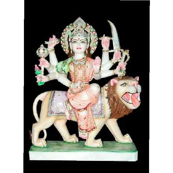 32inch Marble Durga Statue