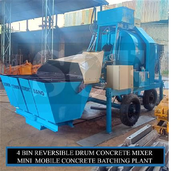 Electric Engine RM 1050 Reversible Concrete Drum Mixer