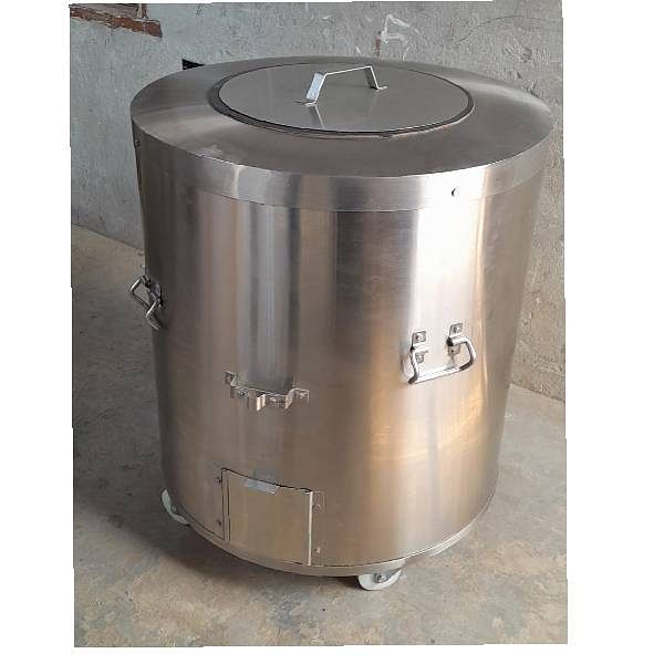 SS round charcoal tandoor