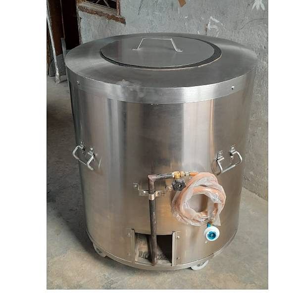 SS round gas tandoor