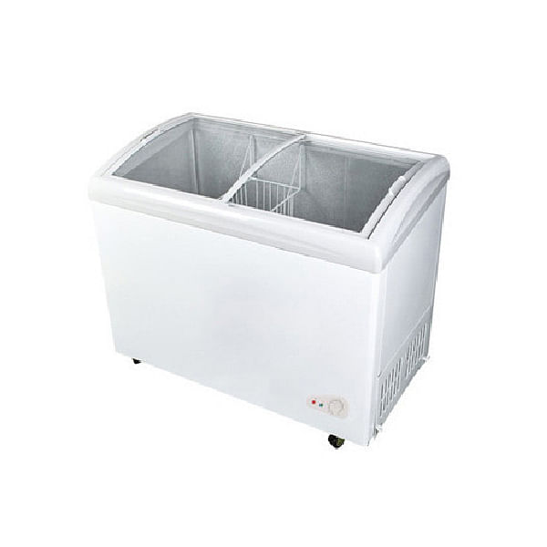 Sliding Curved Glass Deep Freezer