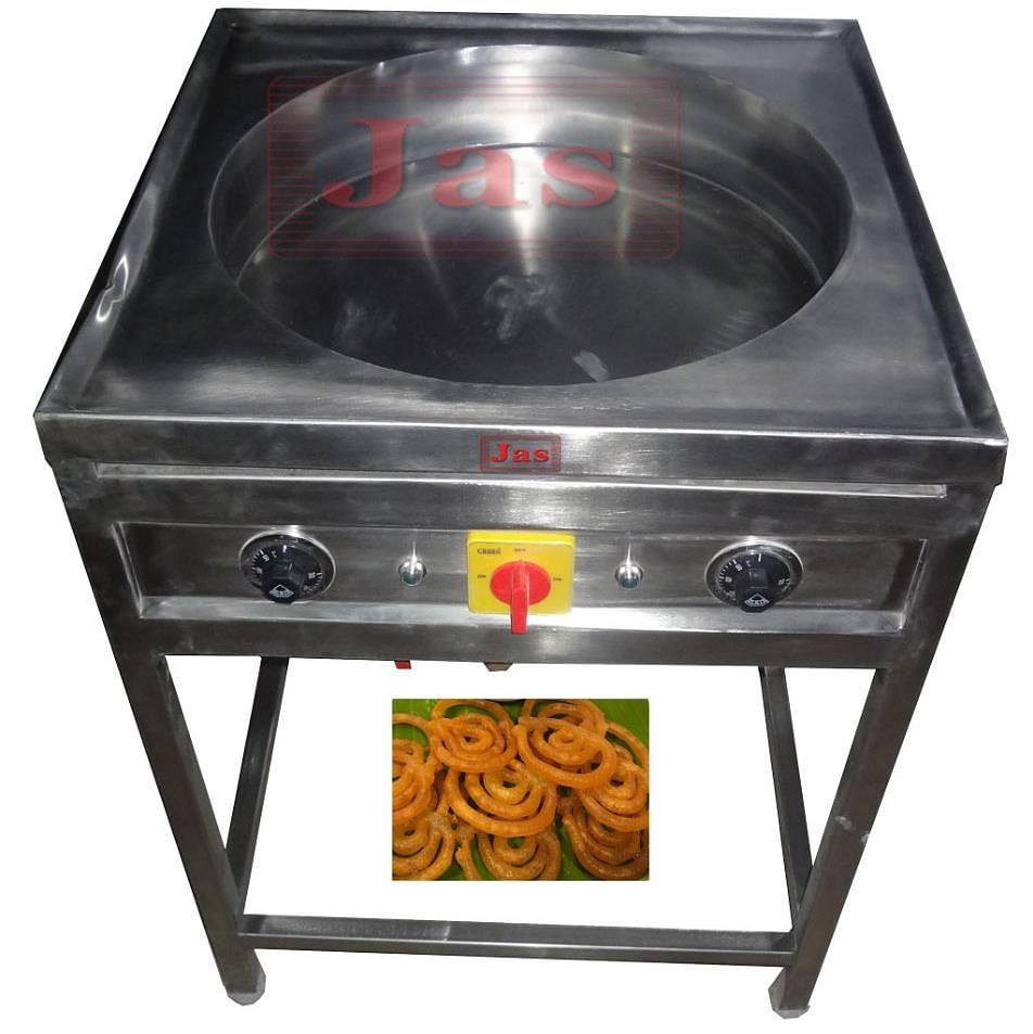 Stainless Steel Electric / Gas Operated Jalebi Fryer For Commercial