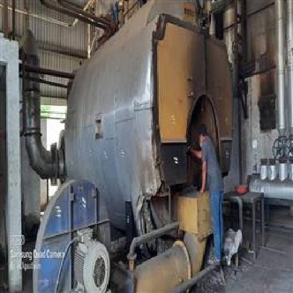 Old Coal And Wood Fire Horizontal Steam Boiler