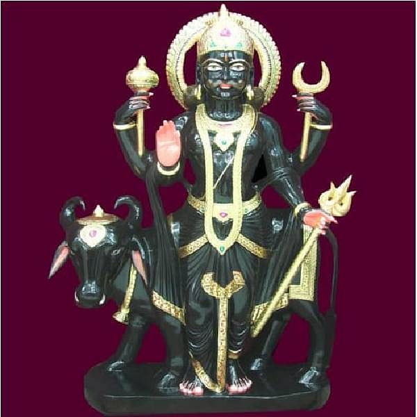 Marble shanidev statue..2 feet