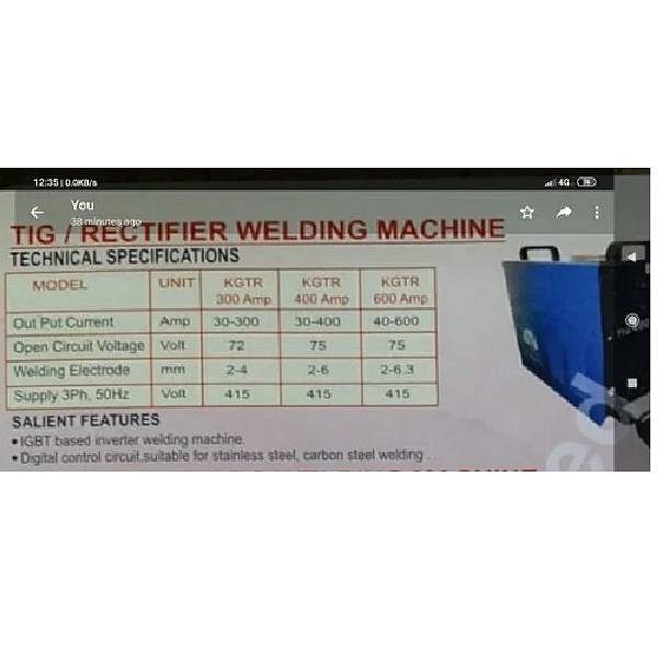 KGT 400A TIG ARC Welding Machine