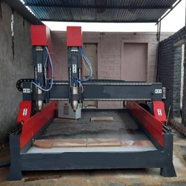 CNC Double Head Stone Carving Machine