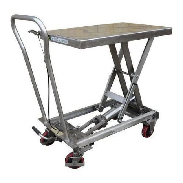 Stainless Steel Mobile Scissor Lift Table