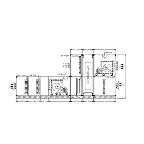 Air Handling Unit With Heat Recovery